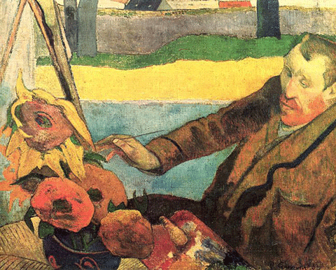 reproductie The painter of the sunflowers van Paul Gauguin